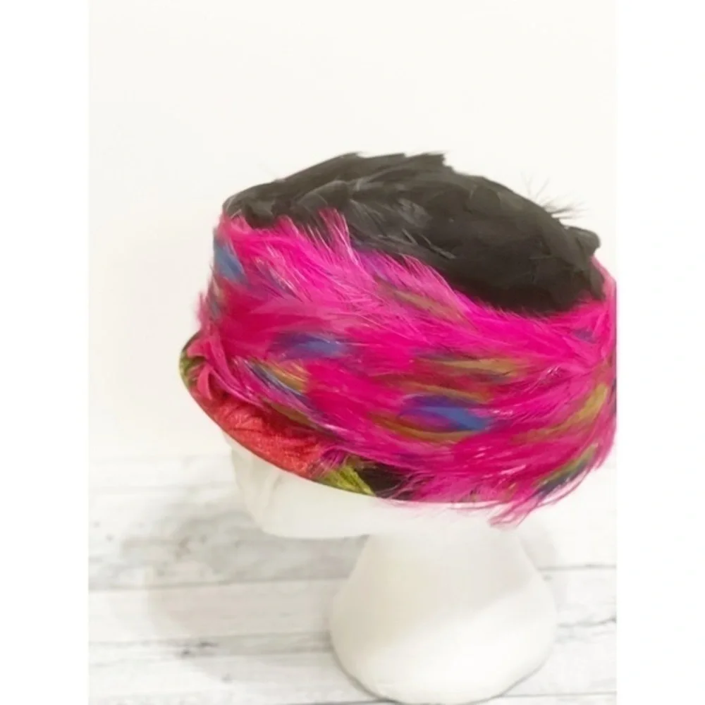 Vintage Patricia Gail Peacock Feather Hat - Picture 3 of 8